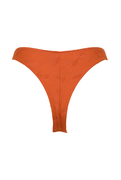 Agathe tanga bikini bottoms - Terracotta