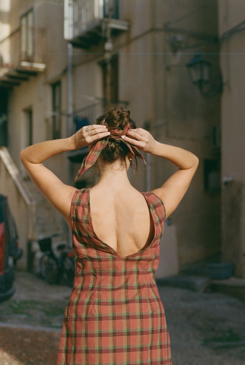 Foulard Susannah - Carreaux