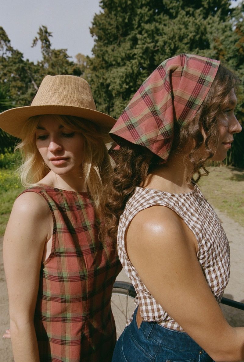 Foulard Susannah - Carreaux