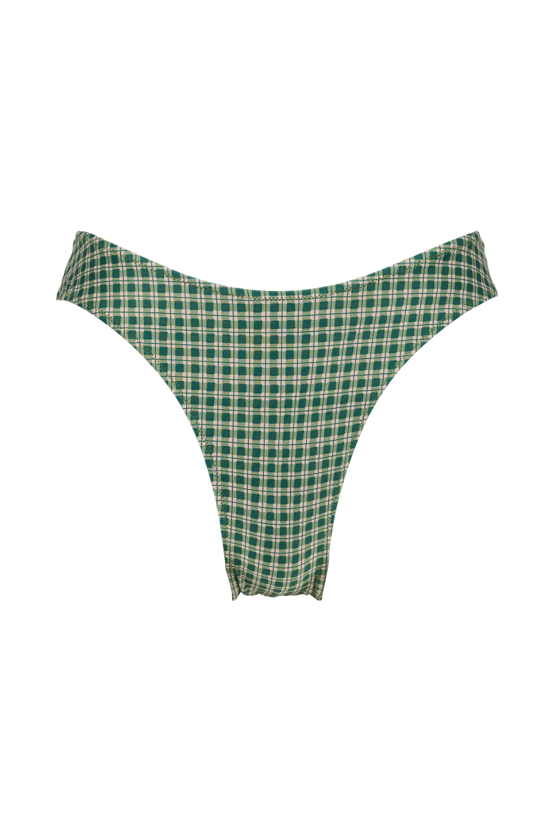 Cocoa bikini bottoms - Green checks