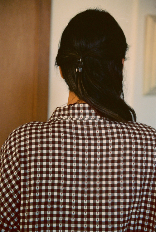Chemise Axelle - Vichy marron