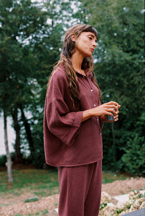 Axelle Shirt - Plum