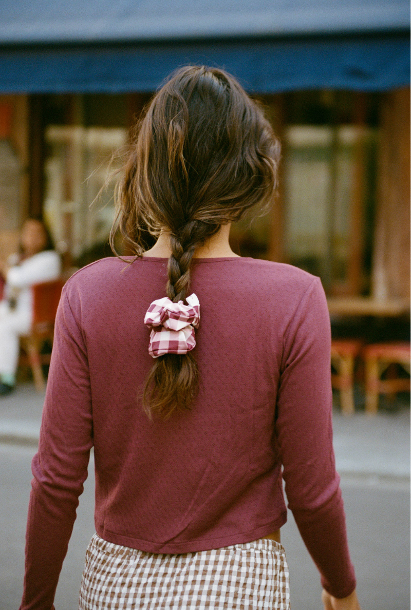 Cardigan Intemporel - Prune